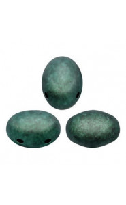 Les perles par Puca® Samos Perlen Metallic mat green turquoise 23980/94104